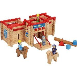 NWT Jeujura Wooden Building Set Castle